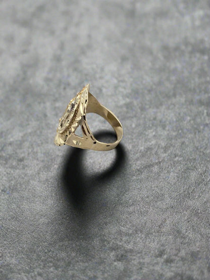 10K Gold Virgin Guadalupe Ring