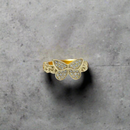 10K Gold Butterfly Ring