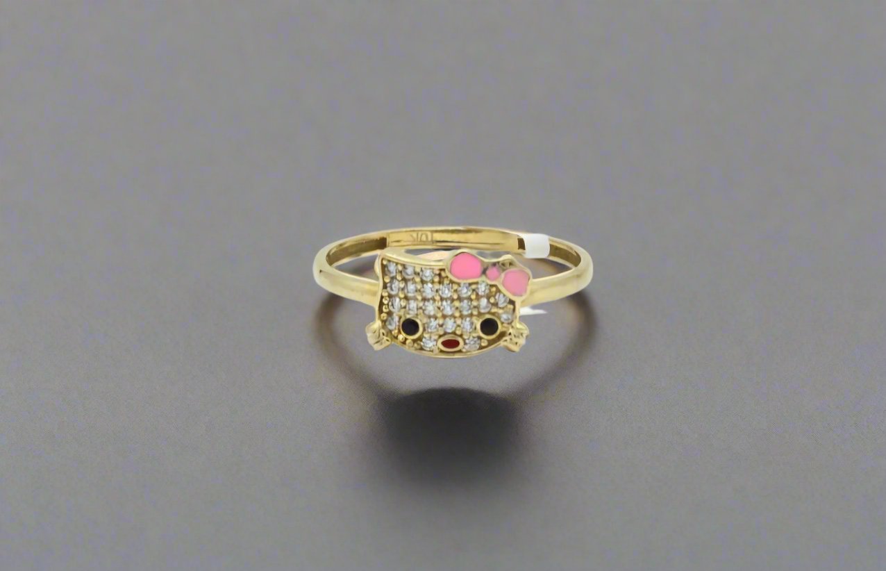 10K Hello Kitty Gold Ring