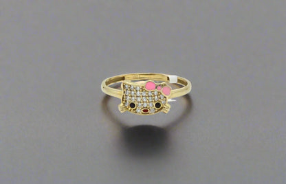 10K Hello Kitty Gold Ring