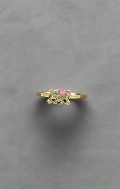 10K Hello Kitty Gold Ring