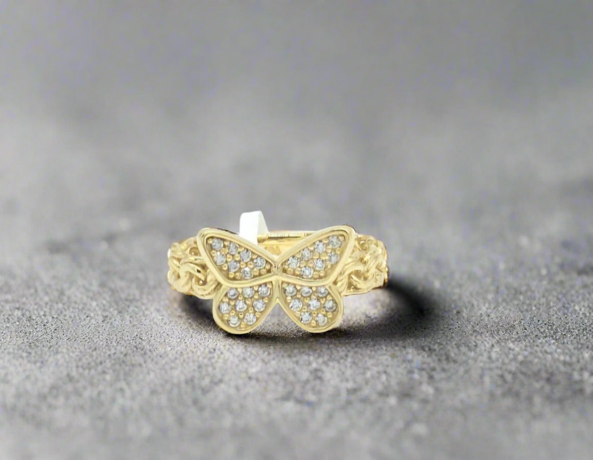 10K Gold Butterfly Ring