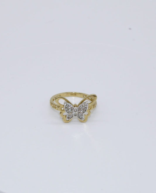 Butterfly Ring 10k