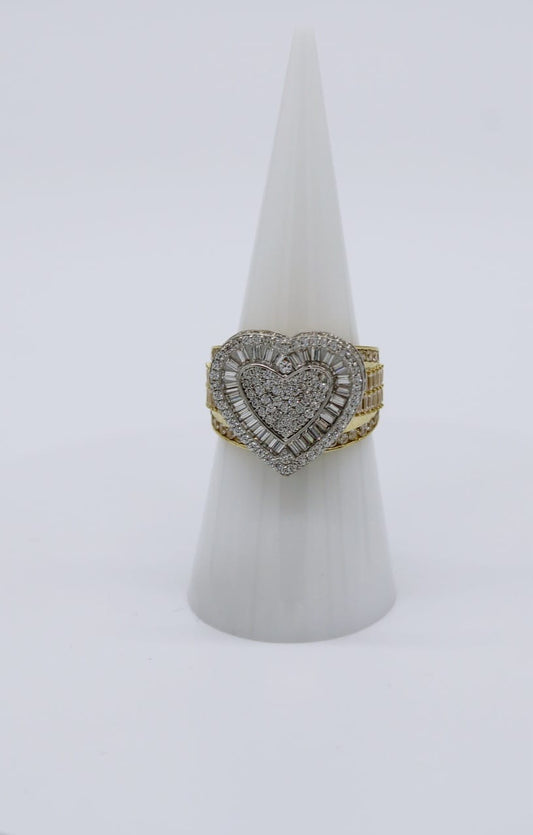 Heart ring 10k